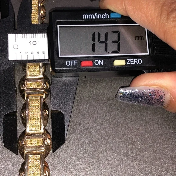 Real diamond custom made men bracelet unbeatable NOT CZ not fake best gift SALE
